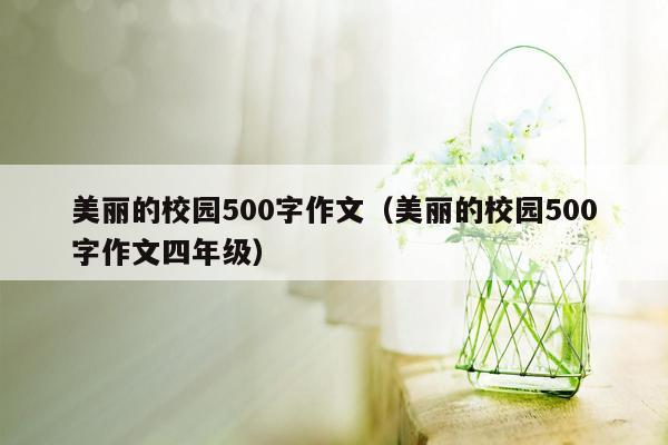 美丽的校园500字作文（美丽的校园500字作文四年级）