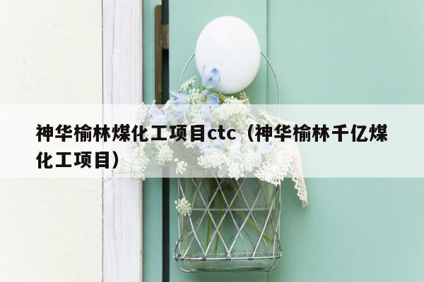 神华榆林煤化工项目ctc（神华榆林千亿煤化工项目）