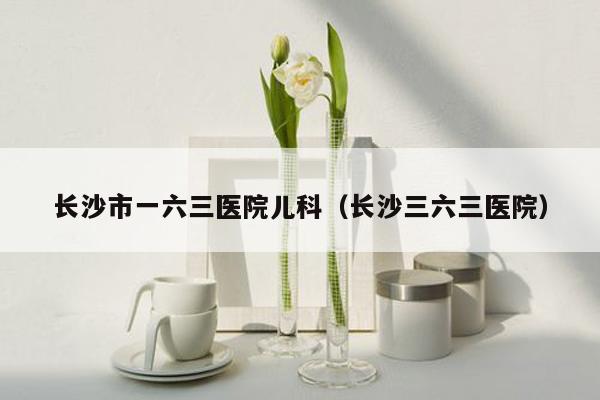 长沙市一六三医院儿科（长沙三六三医院）
