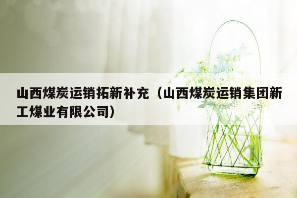山西煤炭运销拓新补充（山西煤炭运销集团新工煤业有限公司）