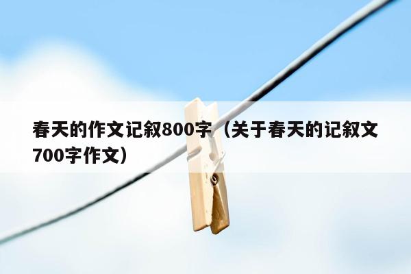 春天的作文记叙800字（关于春天的记叙文700字作文）