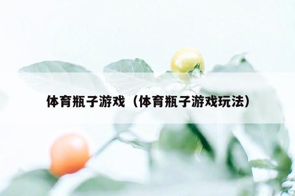 体育瓶子游戏（体育瓶子游戏玩法）