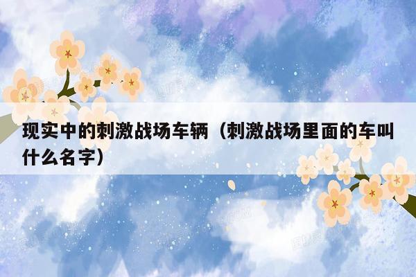 现实中的刺激战场车辆（刺激战场里面的车叫什么名字）