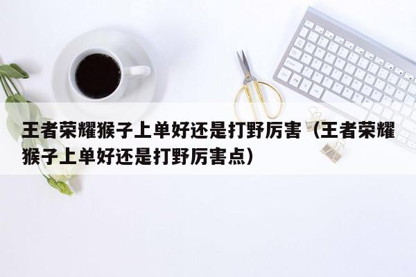王者荣耀猴子上单好还是打野厉害（王者荣耀猴子上单好还是打野厉害点）