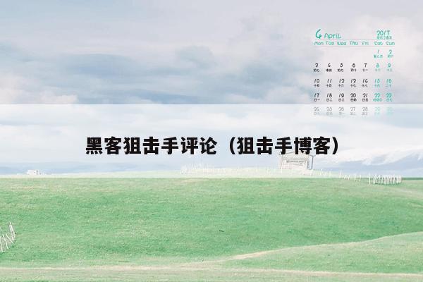 黑客狙击手评论（狙击手<strong>博客</strong>）