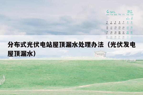 分布式光伏电站屋顶漏水处理办法（光伏发电屋顶漏水）