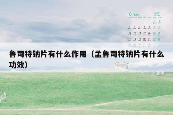 鲁司特钠片有什么作用（孟鲁司特钠片有什么功效）