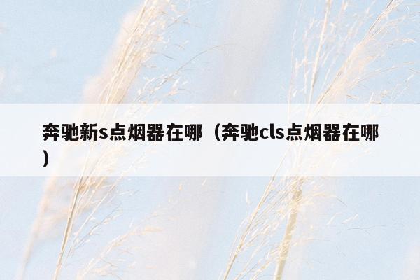 奔驰新s点烟器在哪（奔驰cls点烟器在哪）