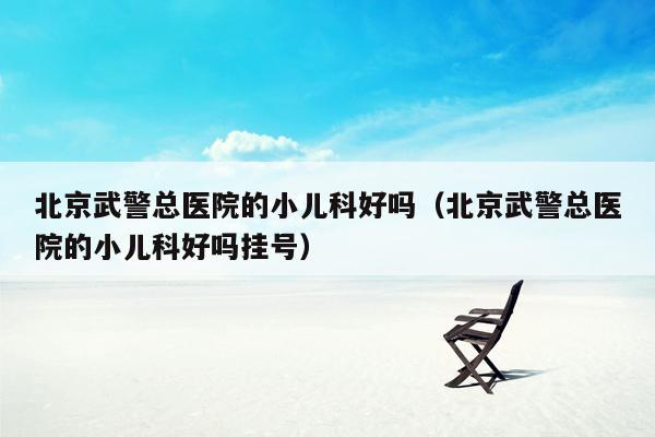 北京武警总医院的小儿科好吗（北京武警总医院的小儿科好吗挂号）