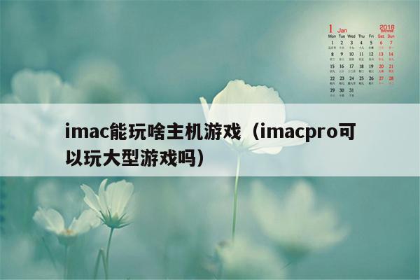 imac能玩啥主机游戏（imacpro可以玩大型游戏吗）