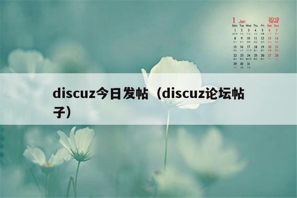 discuz今日发帖（discuz论坛帖子）