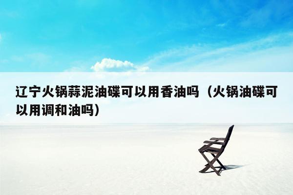 辽宁火锅蒜泥油碟可以用香油吗（火锅油碟可以用调和油吗）