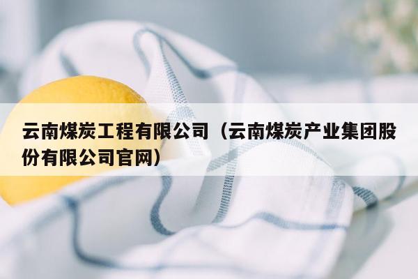 云南煤炭工程有限公司（云南煤炭产业集团股份有限公司官网）