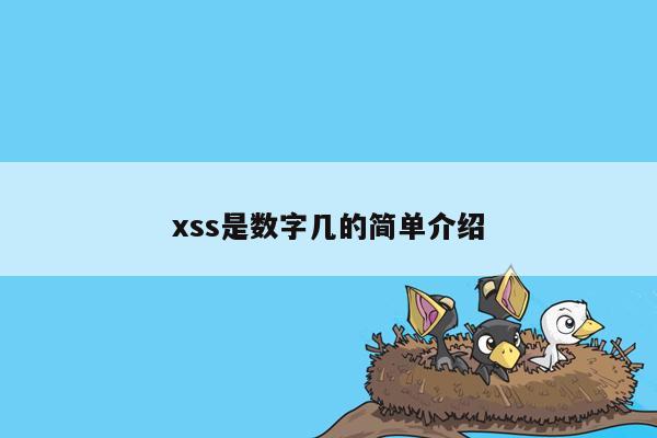 xss是数字几的简单介绍