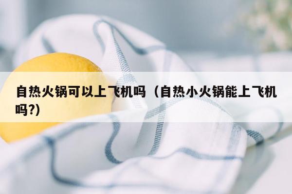 自热火锅可以上飞机吗（自热小火锅能上飞机吗?）