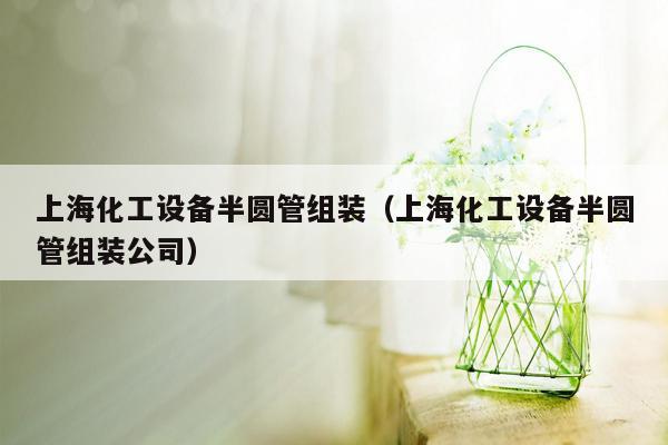 上海化工设备半圆管组装（上海化工设备半圆管组装公司）