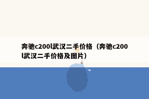 奔驰c200l武汉二手价格（奔驰c200l武汉二手价格及图片）