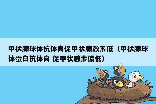 甲状腺球体抗体高促甲状腺激素低（甲状腺球体蛋白抗体高 促甲状腺素偏低）