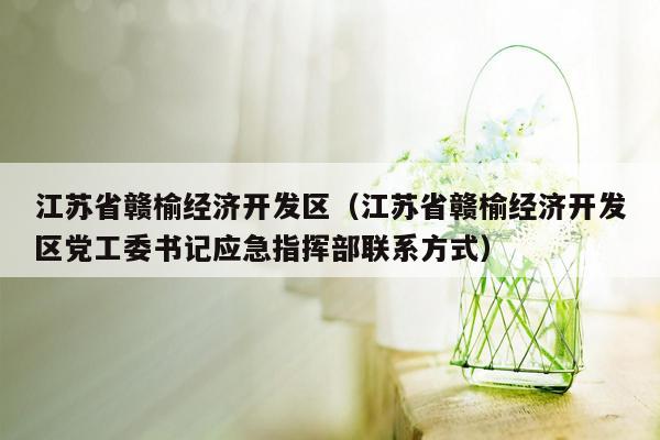 江苏省赣榆经济开发区（江苏省赣榆经济开发区党工委书记应急指挥部联系方式）