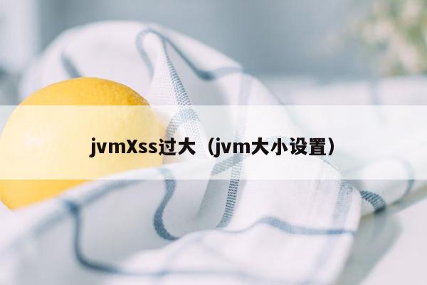 jvmXss过大（jvm大小设置）