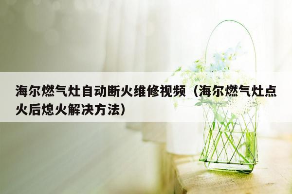 海尔燃气灶自动断火维修视频（海尔燃气灶点火后熄火解决方法）