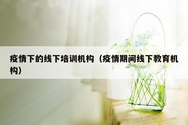 疫情下的线下培训机构（疫情期间线下教育机构）